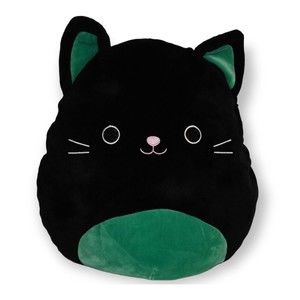 Squishmallows Cleo 12" Halloween Black Green Cat Kitten Plush Toy Kellytoy 2019